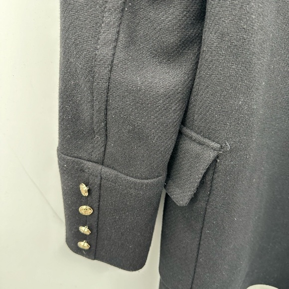 ZARA TRAFULAC WINTER COLLECTION black wool double breasted wool woman's jacket S - Picture 5 of 7